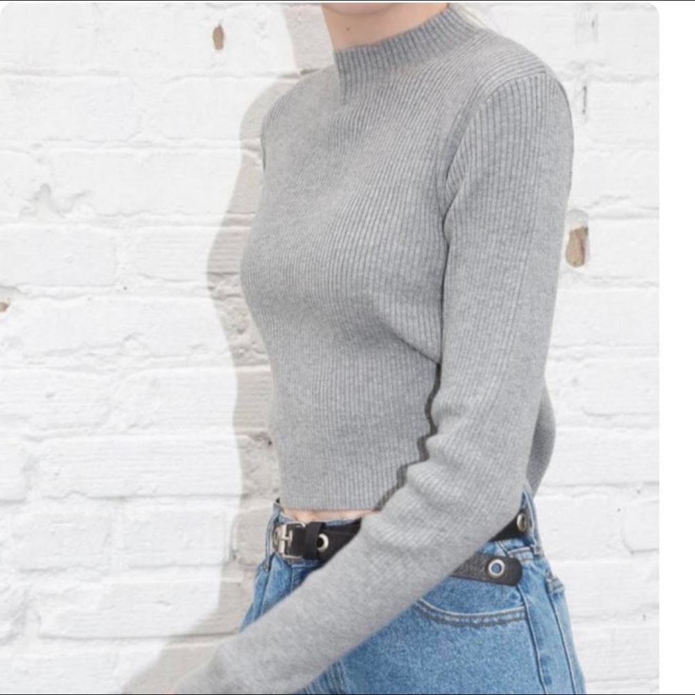 Brandy Melville Brett Turtleneck Sweater Top - Picture 2 of 8